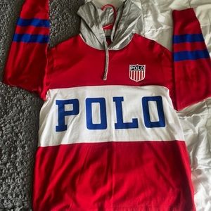Polo R.L. Track Tshirt hoodie Longsleeve M
